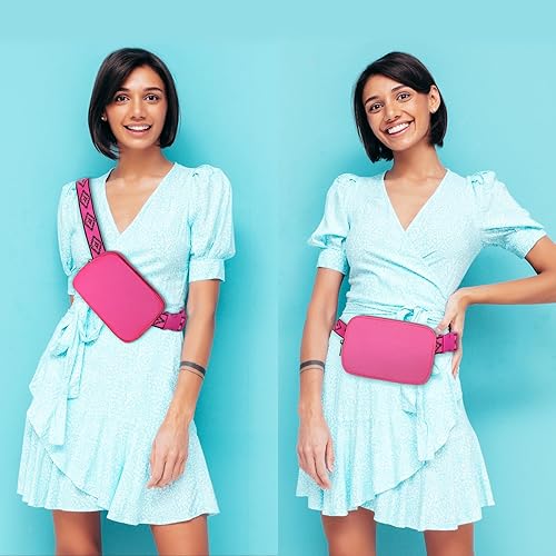 Miniatura 6 de Riñoneras para mujeres y hombres - Riñonera cruzada - Riñonera sobre el hombro - Riñonera con correa ajustable - Riñonera cruzada de moda para