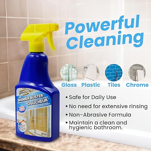 Miniatura 2 de SURF PRO Limpiador de ducha Buster en aerosol  Puertas de ducha de vidrio  Limpiador de vidrio de ducha, detener la suciedad de jabón y las manchas