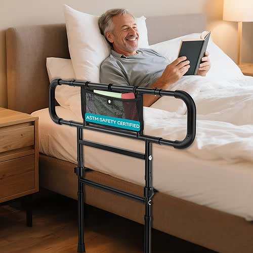 FORTEMOTUS Bed Rails for Elderly Adults Safety Foldable - Heavy