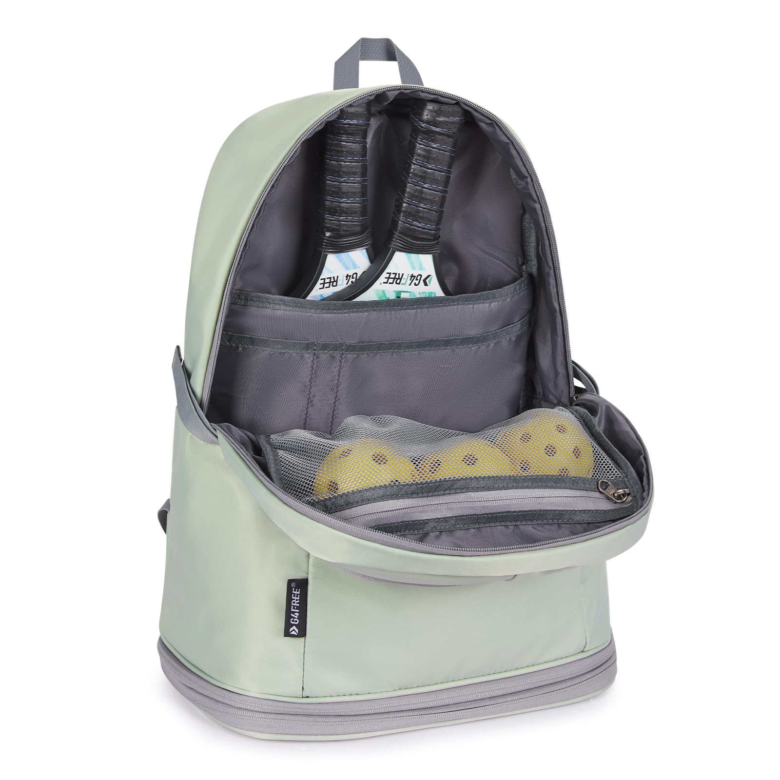 G4Free Pickleball Backpack for Men Women Lightweight Gym Sports Swim Backpack, Light Green, 35L - Image 3