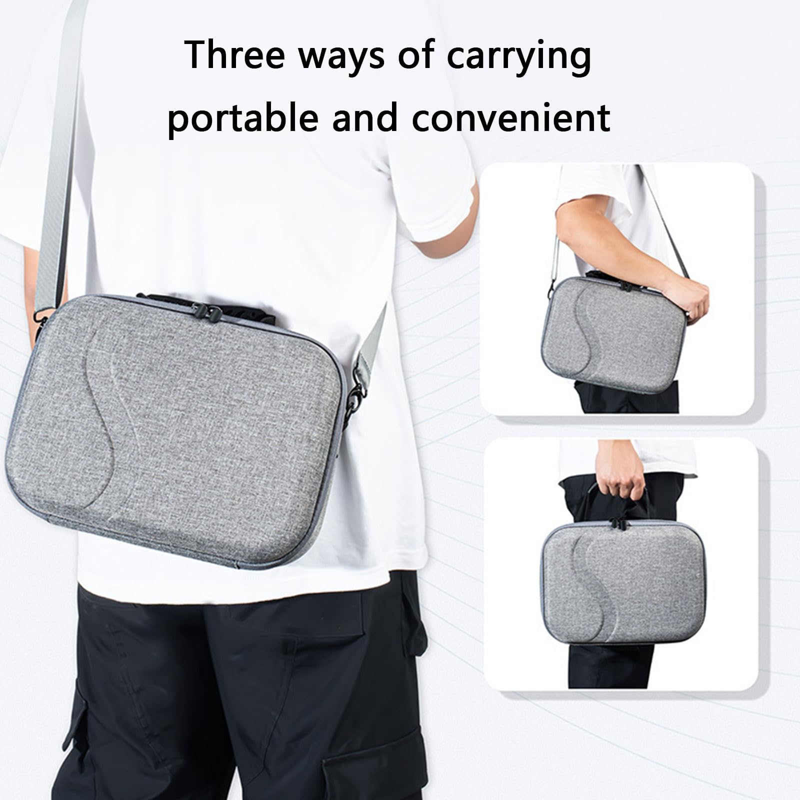 Quest3 Estuche de almacenamiento para auriculares con bolsa de transporte para protección dura de la bolsa de hombro