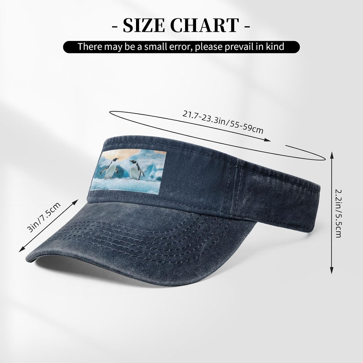 Sun Hats for Men Women Summer Sport Empty top Baseball Cotton with for Beach, Summer, Cute Penguins Black