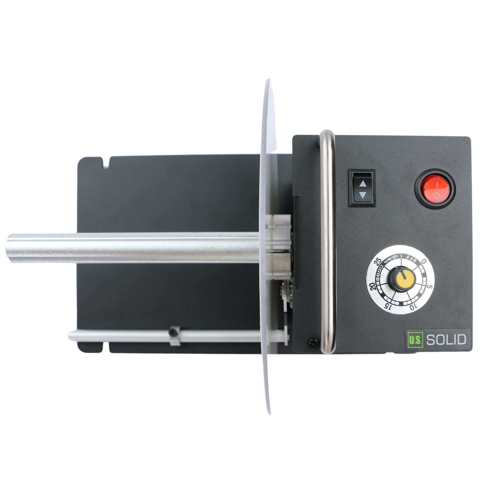U.S. Solid Avvolgitore automatico etichette – Supporto 1"/1,5"/3", larghezza max 150 mm, riavvolgimento bidirezionale