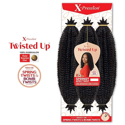 Miniatura 8 de Ofertas de paquetes múltiples! Outre trenzado sintético X Pression Twisted Up Spring Aro Twist 16