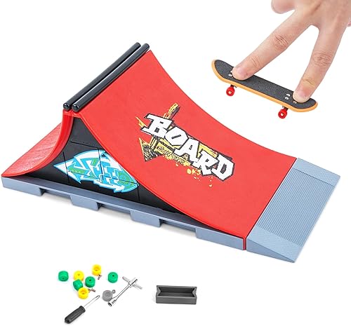 Patinetas para dedos patineta con mini patinetas de juguete para niños y adultos juego de rampa para monopatín juego de rampa para dedos accesorios