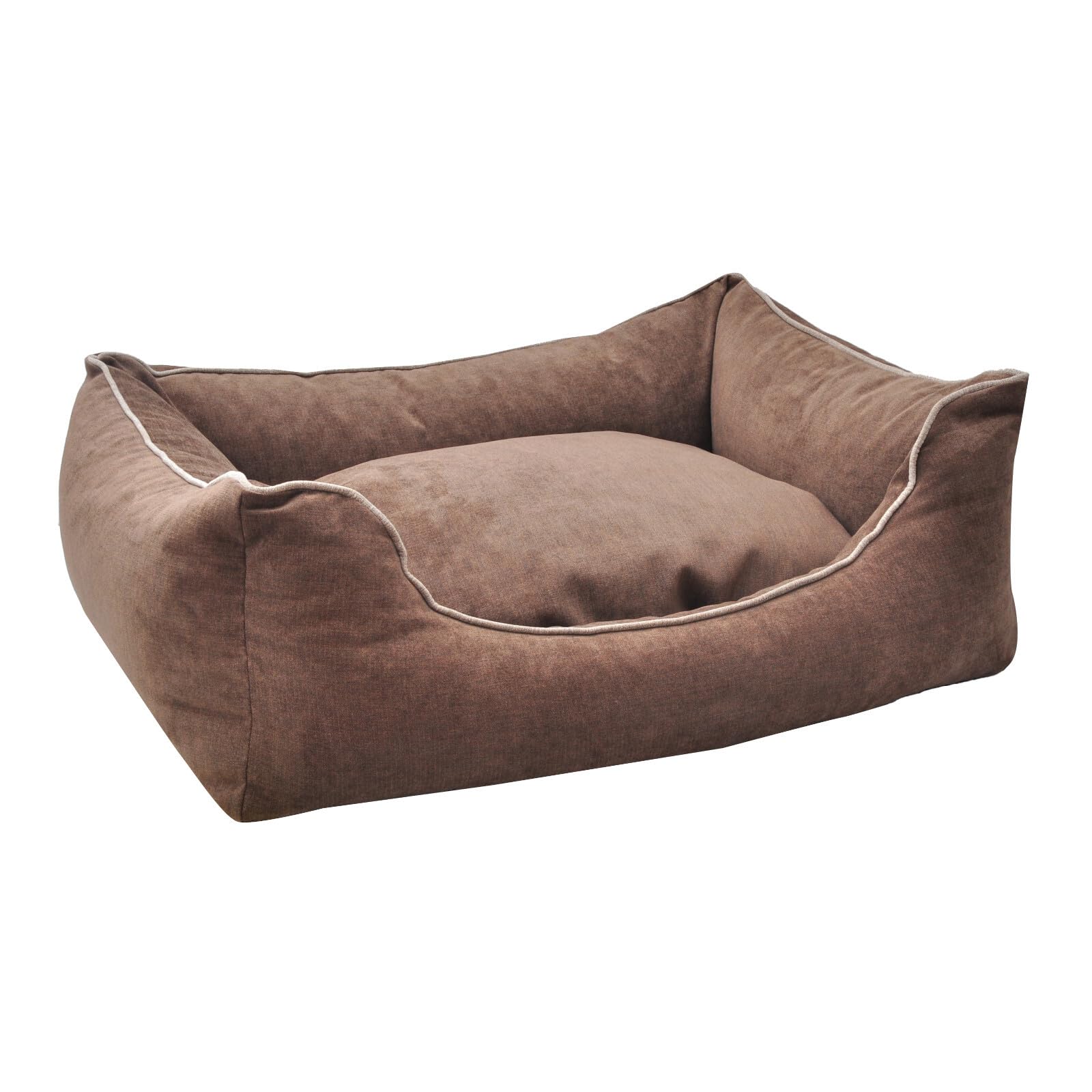 Aumüller Divano per cani Ortho Line, marrone – 100 cm – Divano ortopedico per cani | Cuscino reversibile con memory foam | Rivestimento rimovibile | Prodotto in Europa