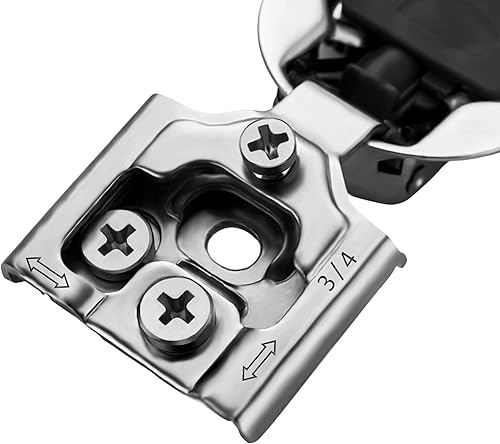 Vista 13 de Ravinte - Juego de 30 bisagras superpuestas, 15 pares de bisagras de cierre suave de 1.3 pulgadas para armario de cocina, bisagras ocultas de acero