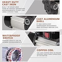 Vista 3 de Bomba de transferencia de combustible de aceite diesel, queroseno y biodiesel de 110V CA, autocebante eléctrica, 16 GPM