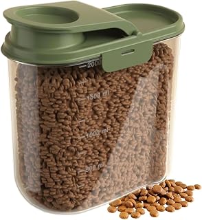 Dog Food Storage Container Airtight Anti-Moisture Dust-Proof Large Capacity | Animal Food Storage Containers Cat Puppy Bunny Mice Rice Cereal Flour Soybean Kitchen Pantry Home Garage Barn