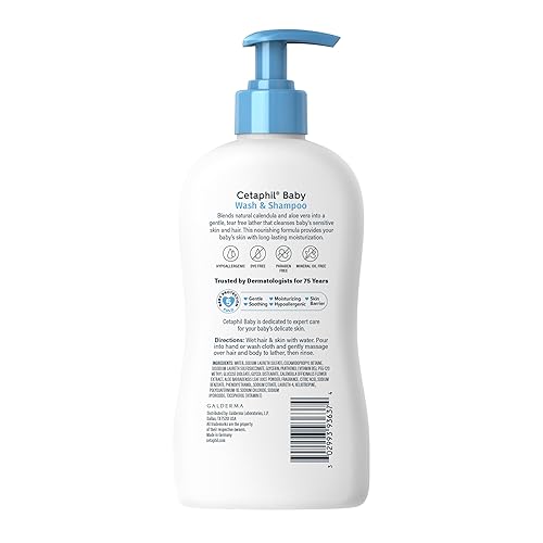 Miniatura 6 de Jabón y champú para bebés, sin lágrimas, sin parabenos, colorantes ni aceite mineral, 13.5 onzas líquidas (el embalaje puede variar)