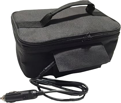 Electric Food Warmer - Personal Lunch Warmer 12V Portable Wireless Oven | Heated Lunch Box for Car with Automatic Temperature Control, Electri Slow Cooker