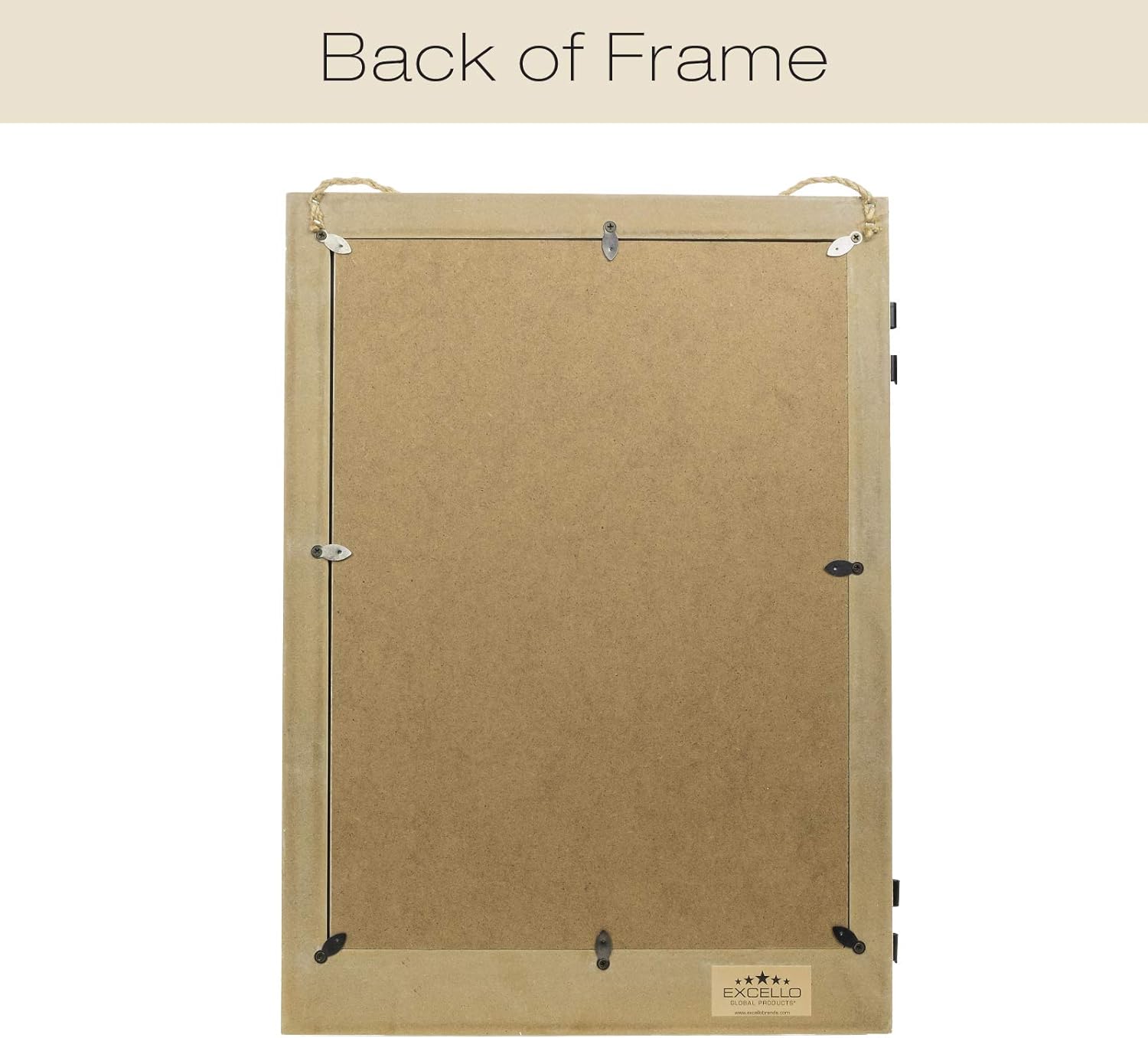 EXCELLO GLOBAL PRODUCTS Vintage Farmhouse Window Photo Frame: Holds Four 4x6 or 5x7 Photos