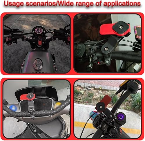 Miniatura 7 de Soporte de teléfono para motocicleta, soporte para manillar de motocicleta, soporte de teléfono para bicicleta, soporte para teléfonos inteligentes,