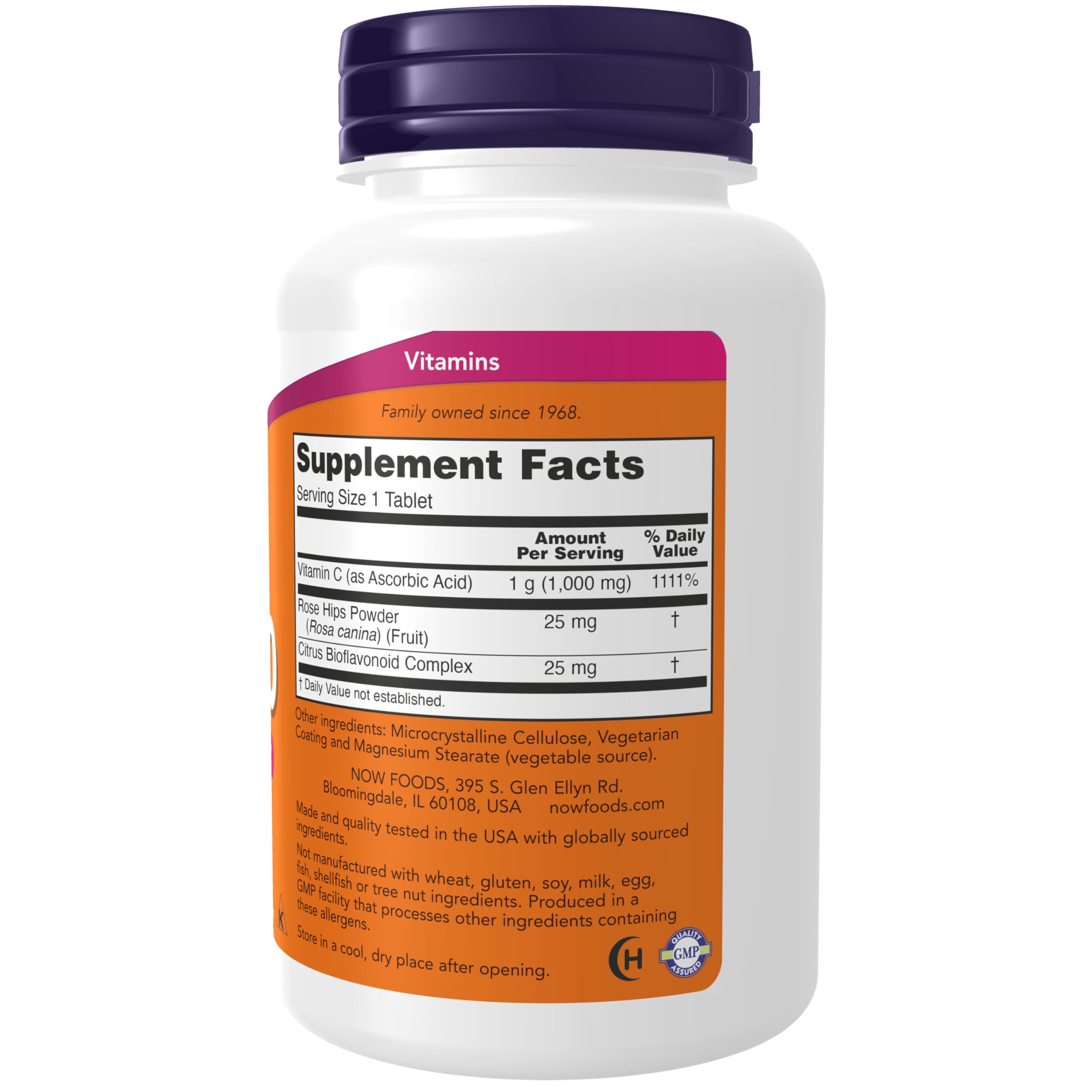 NOW Supplements, Vitamin C-1,000 with Rose Hips & Bioflavonoids, 100 Tabs — Amazon image 2