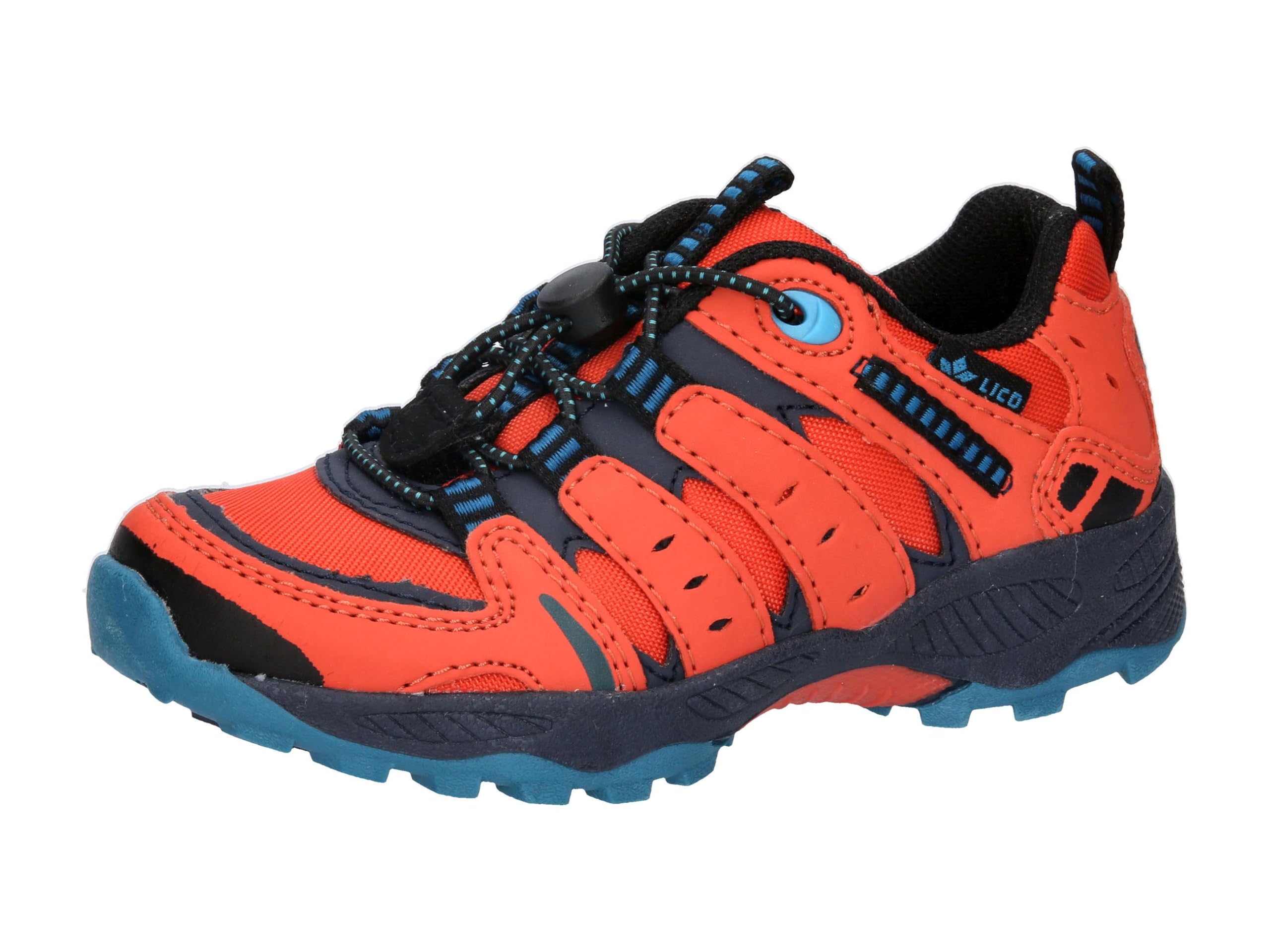 Lico Unisex Kid's Fremont Trekking Shoes, Orange Navy Petrol, 8 UK Child