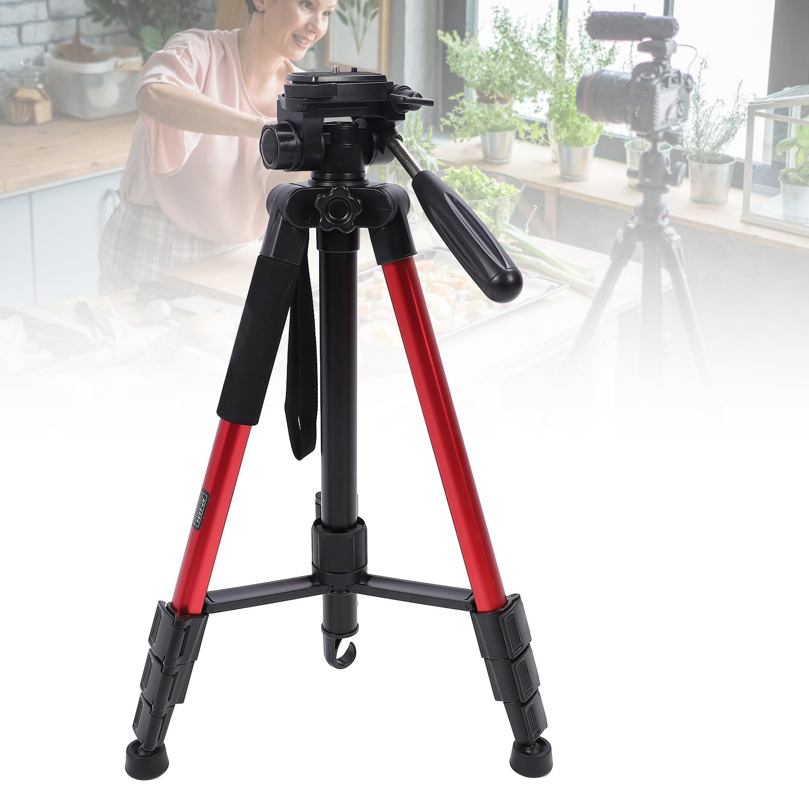 Cocoarm Treppiede per Fotocamera con Rotazione, Supporto in Lega di