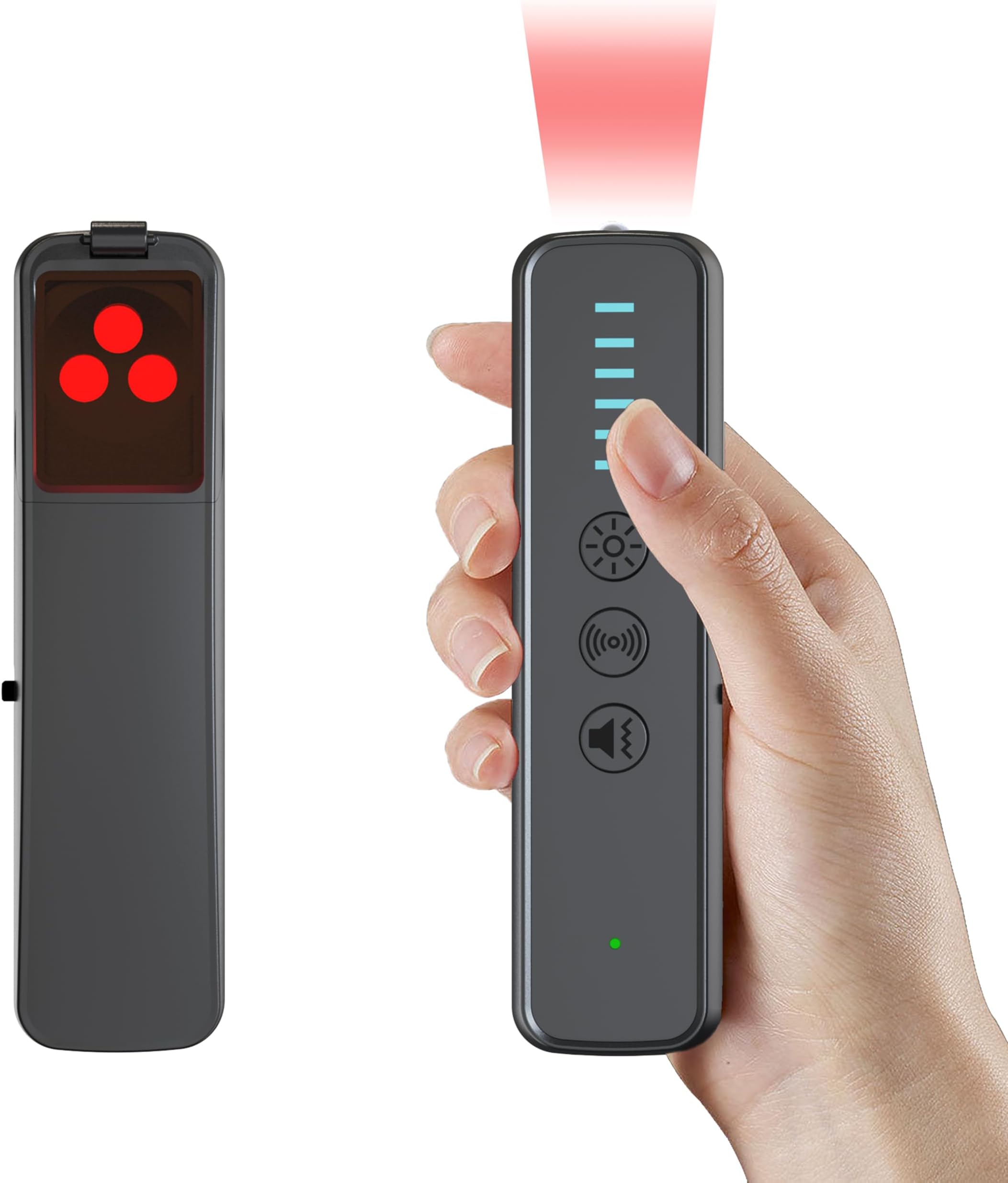 ZHENHAN Hidden Camera Detectors,GPS Tracker Detector,Camera Detector Spy Camera Finder,RF Detector,25H Working Time,Travel-Friendly Size(S600 Black)