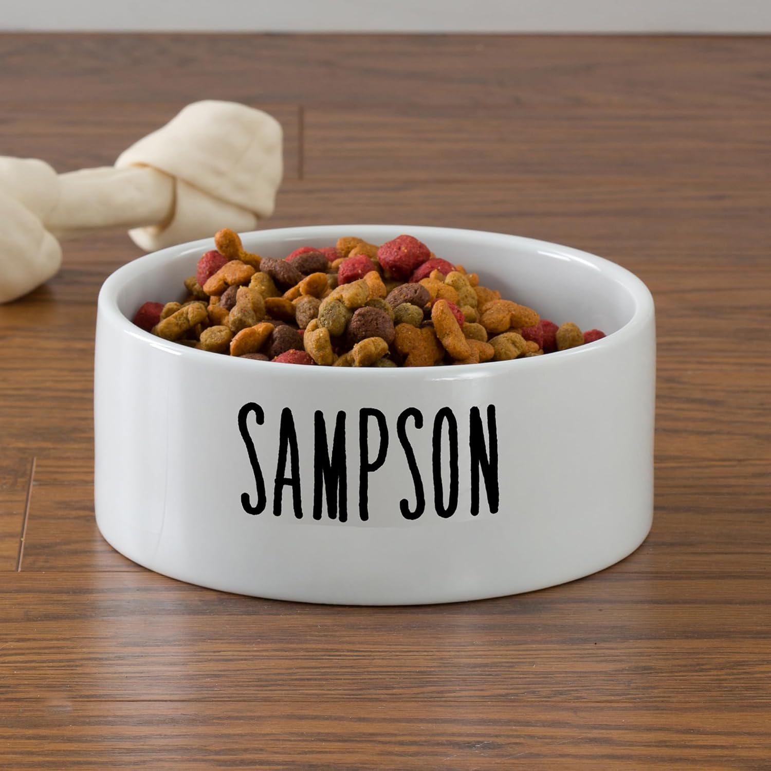 Personalization Universe Good Dog Personalized Pet Bowl - Large, Heavy Duty Ceramic, Cat or Dog, 7" Diameter Holds 38 Fluid Ounces