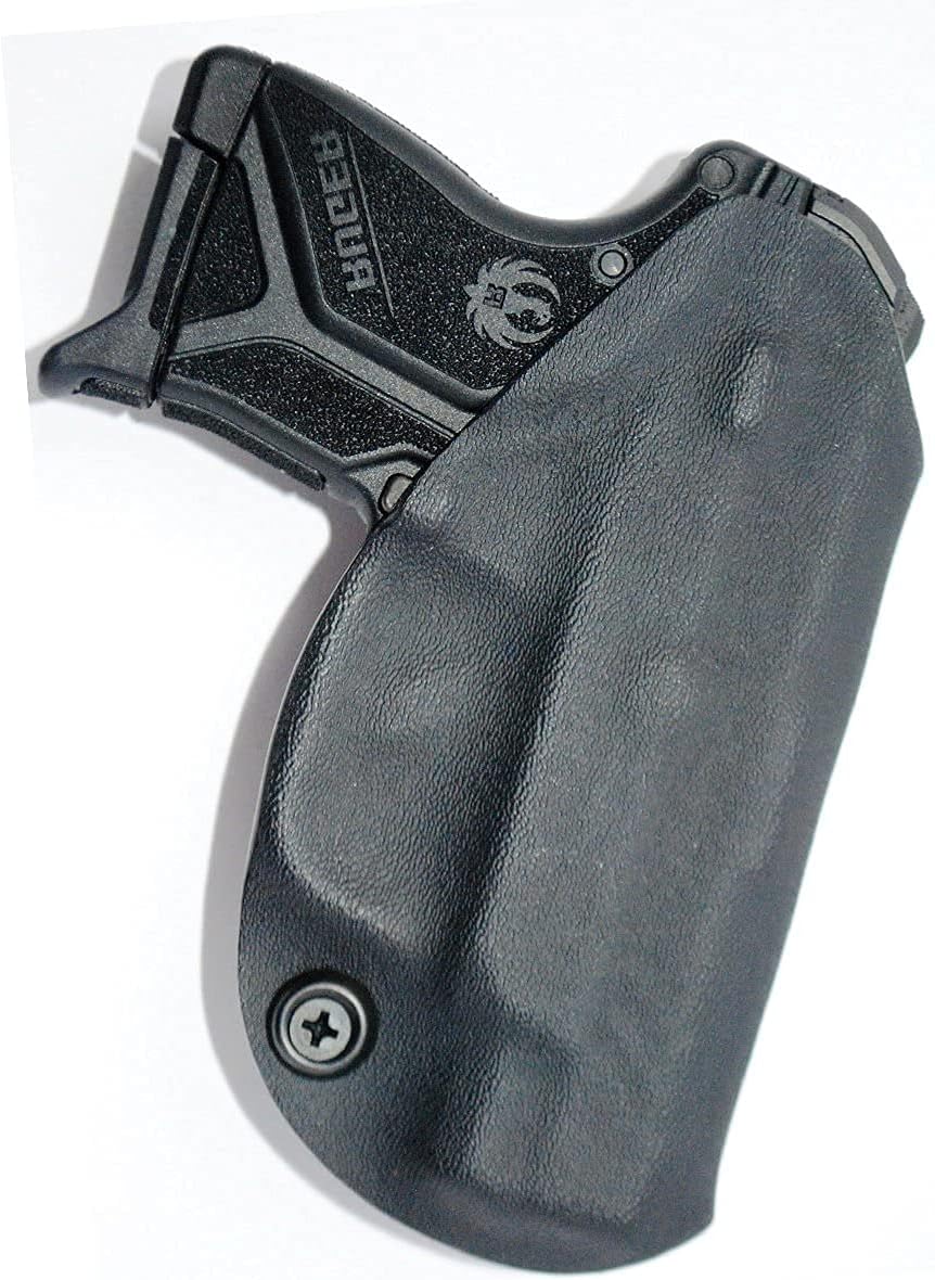 Black Jacket Holster Gun Holsters | Inside Waistband Concealed Carry Holster | IWB KYDEX Firearm Accessories with Adjustable Retention & Full Sweat Shield