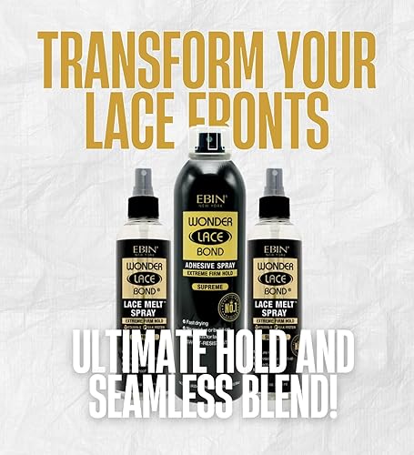 Miniatura 6 de EBIN NEW YORK Esenciales para el peinado del cabello  Wonder Lace Bond Lace Melt Spray Bundle con peluca Adhesivo Spray Supremo Seamless Blending &