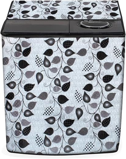 Stylista semi Automatic top Load Washing Machine Cover for 6 kg & 6.2 kg PVC Multicolor