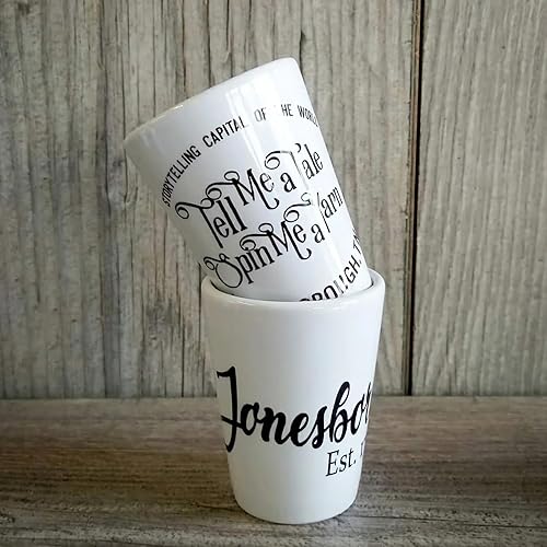 Miniatura 3 de AGH Vasos de chupito de cerámica para sublimación de 1.5 onzas, juego de 12 vasos de chupito personalizados a granel para whisky, tequila, vodka,