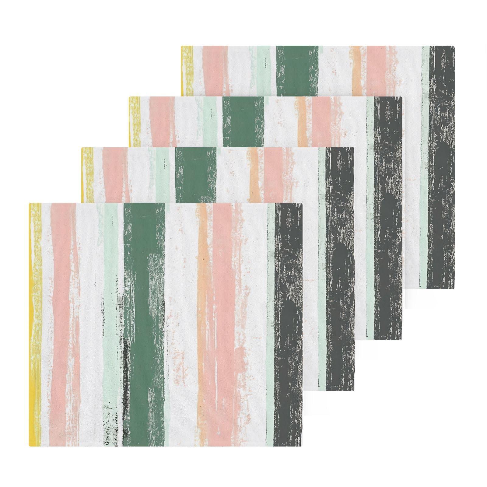 PaChyLuu 4 Pack Color Cotton Washcloths Highly Absorbent Face Cloth Reusable Body Towels, Gentle for Sensitive Skin, 12 x 12 Inch