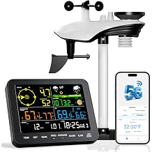 Sainlogic 443FT Wireless Weather Station WiFi with Indoor Outdoor Sensor