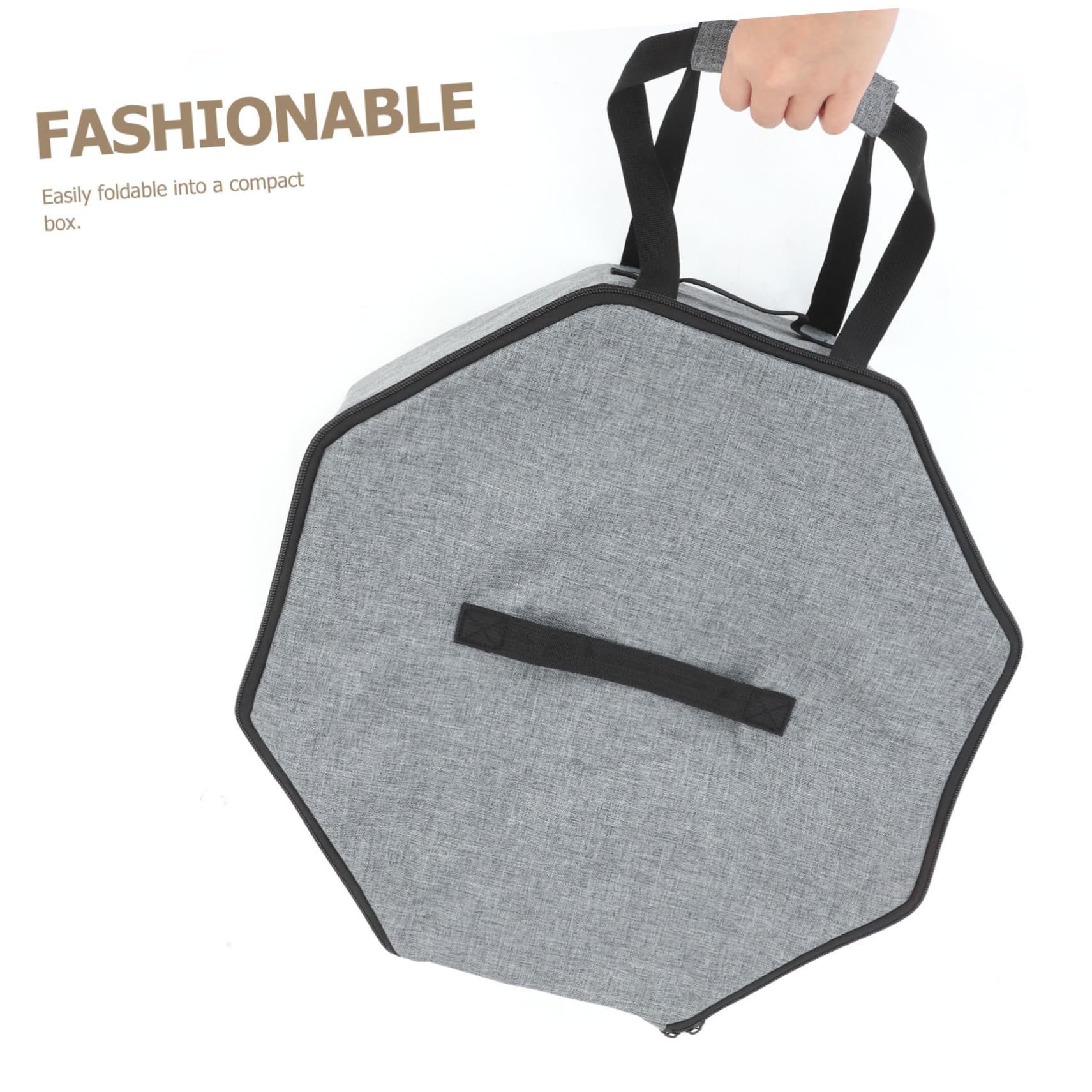 ULTECHNOVO Hut-aufbewahrungsbox Rund Faltbar Transparent Organizer für Kleiderschrank Reisebox für Damen Cowboyhut-container Stapelbar Platzsparend