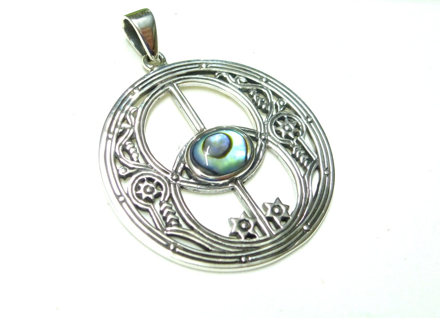 Ciondolo In Argento Sterling Con Conchiglia Di Abalone, Argento Sterling, Abalone - Foto 9