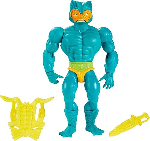 Miniatura 4 de Masters of the Universe Origins Mer-Man - Figura de acción de 5.5 pulgadas, figura de batalla para juegos y exhibición de narración de historias,