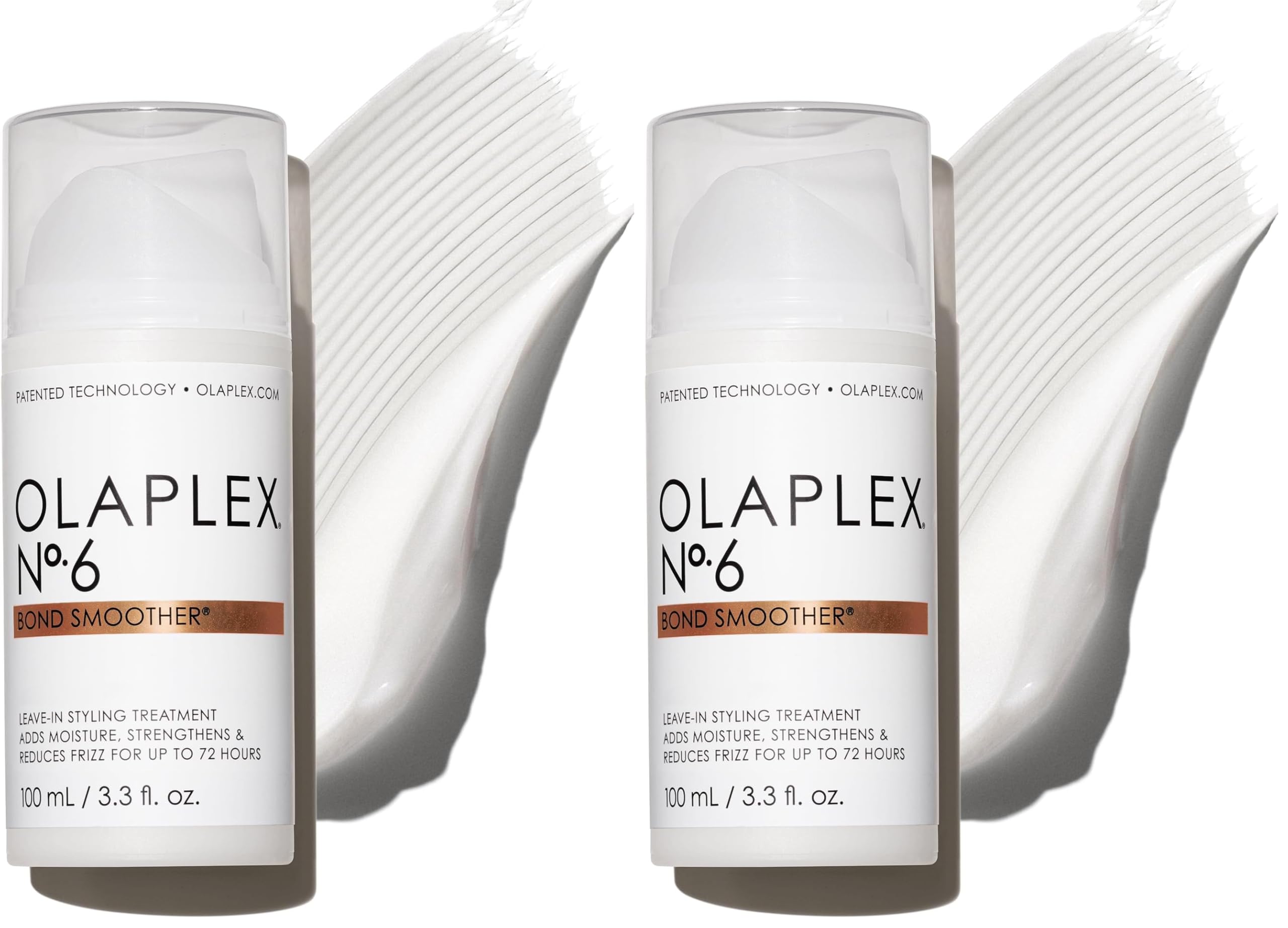 Olaplex No. 6 Bond Smoother, Leave-In Styling Hair Cream Treatment, Smooths, Conditions, & Strengthens, Frizz Control for Up to 72 Hours, For All Hair Types, 100 ml (Pack of 2)-image-40