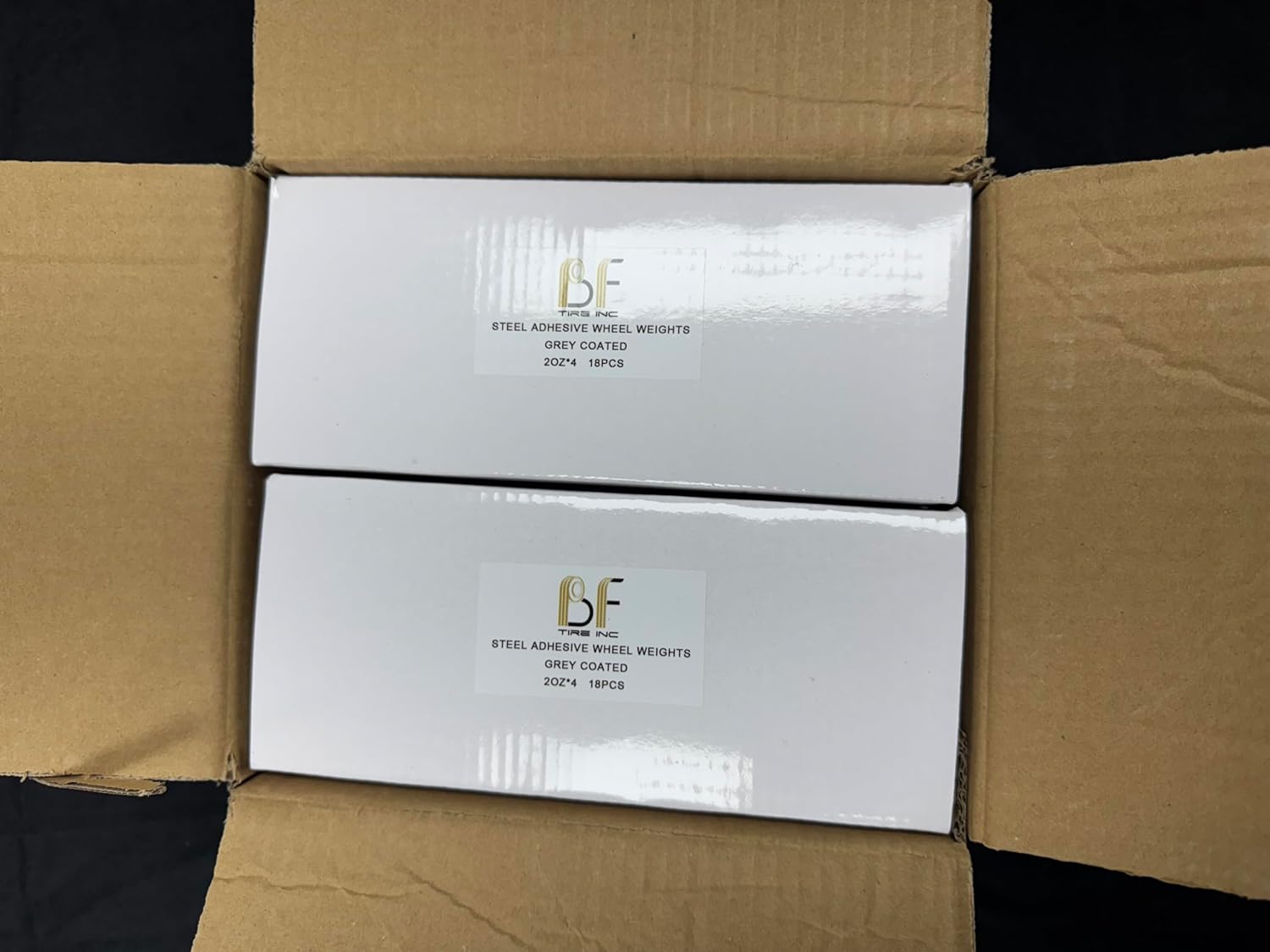 2oz Adhesive Wheel Balance Weights, 18 bars/72pcs Total per Box. Peel & Stick!