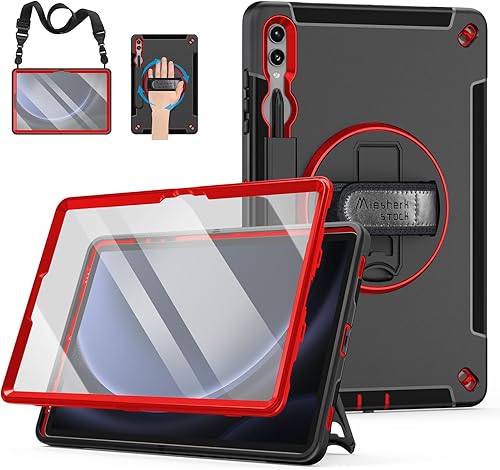 Vista 115 de Funda para Galaxy Tab S10 Ultra/S9 Ultra/S8 Ultra 14.6 INCH: Funda protectora de TPU para Samsung Tablet S9 Ultra/S8 Ultra 14.6" con soporte - Asa