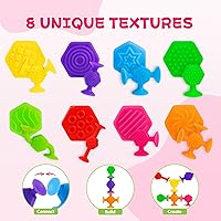 Vista 2 de Juguetes de baño con ventosas para niños pequeños de 3 años, 40 piezas de ventosas del alfabeto de animales, aprendizaje educativo de deletreo ABC