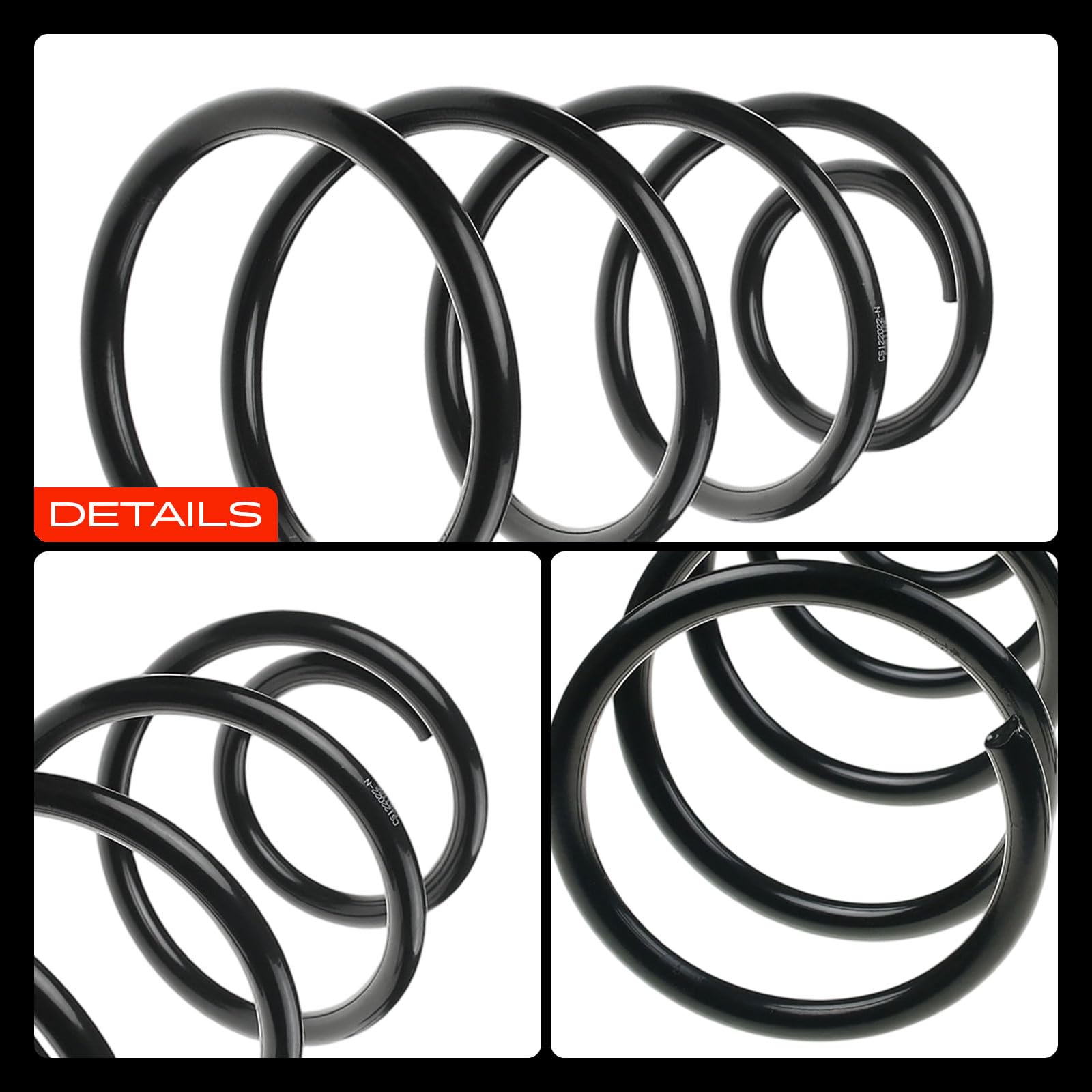 Frankberg 2 muelles de suspensión para eje delantero 31387193 | Compatible con: V40 Hatchback 525 526 ,V40 Hatchback