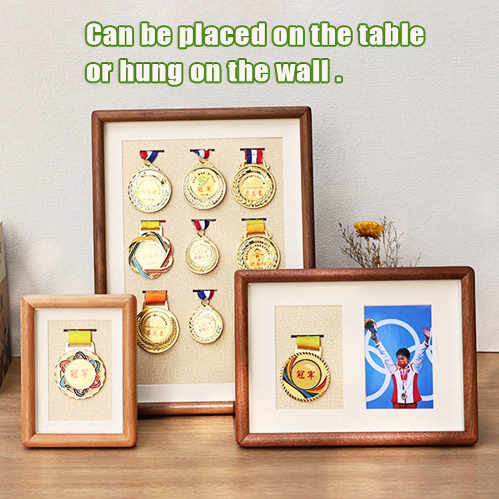 Medalla Caja Expositora Insignias,Medalla Deportes Cuadro Mostrar,Medallas Militares Caja ExhibicióN,FáCil Limpiar,para Corredores,Ganador,FúTbol,Gimnasia Y Todos Los Deportes