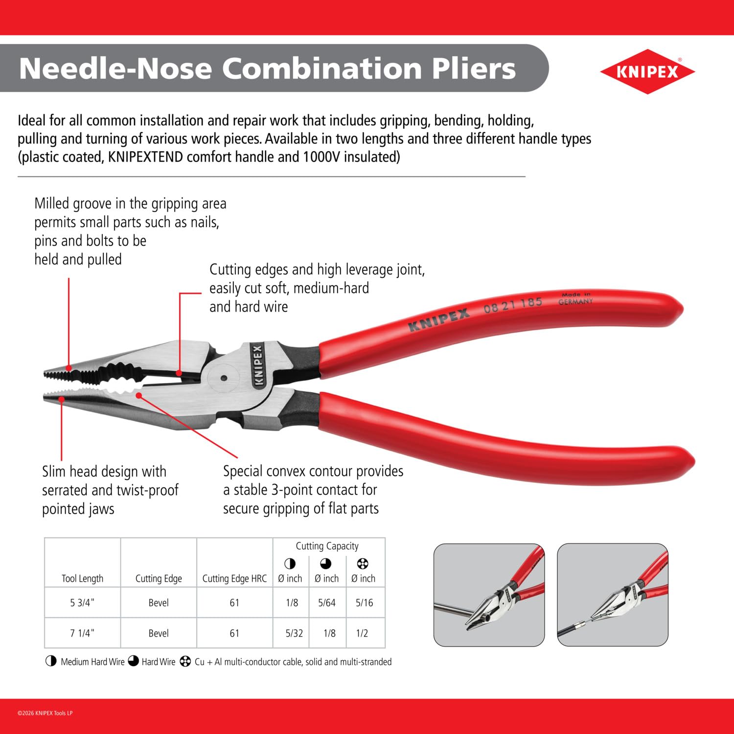 Knipex Tools 08 21 145 6