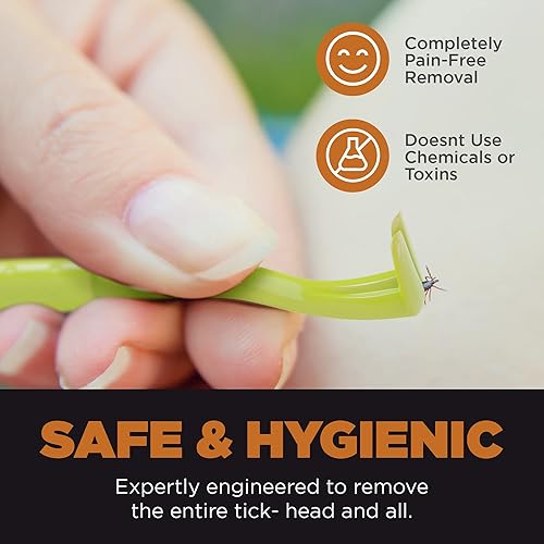 Miniatura 3 de HomeSake Tick Removal Tool for Dogs Cats and Humans  Removes Entire Head  Body  Pain-Free Ticks Remover  100 Chemical-Free  Pack of 3