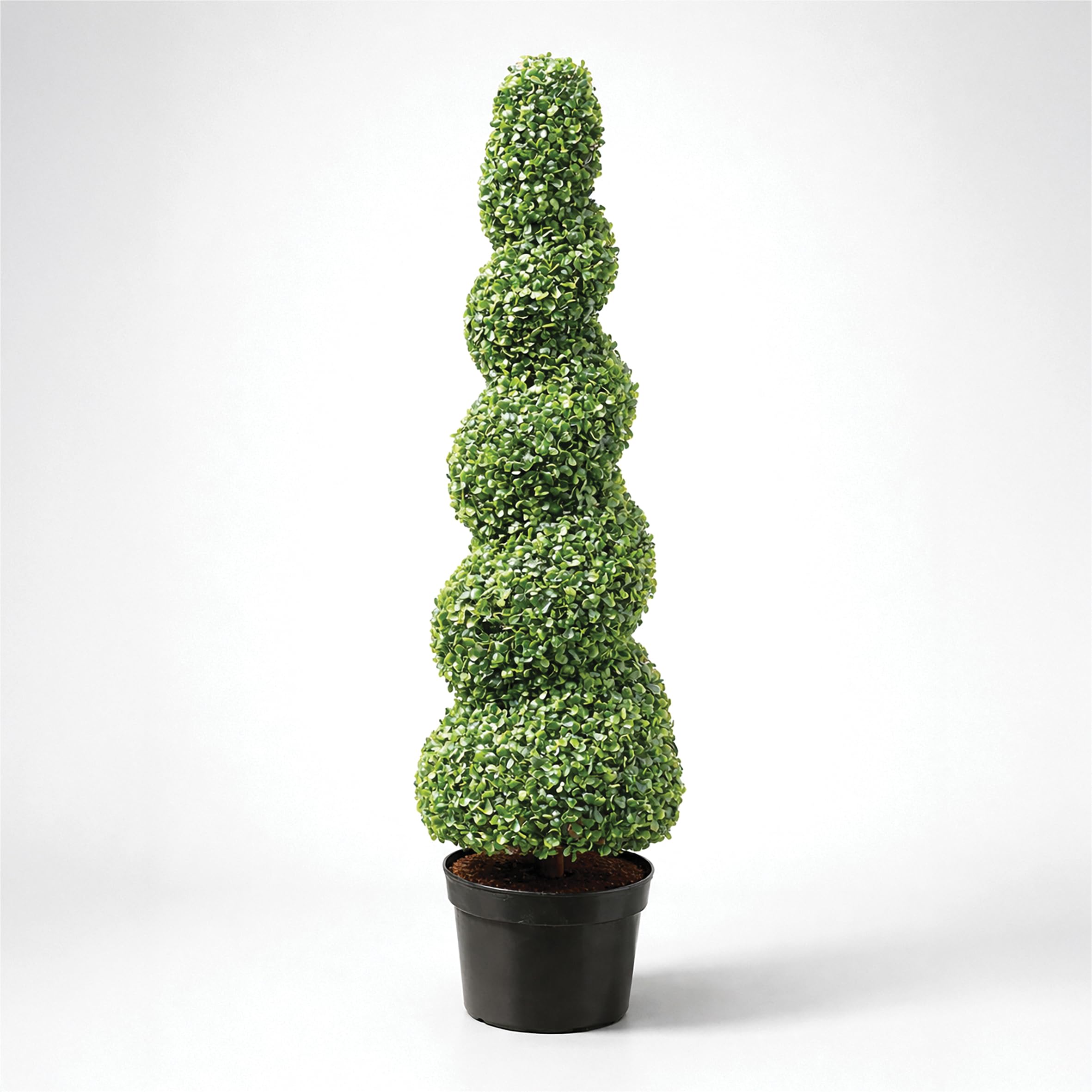 Best4 Green Artificial Topiary Spiral Tree - 95cm - Realistic - Maintenance-Free