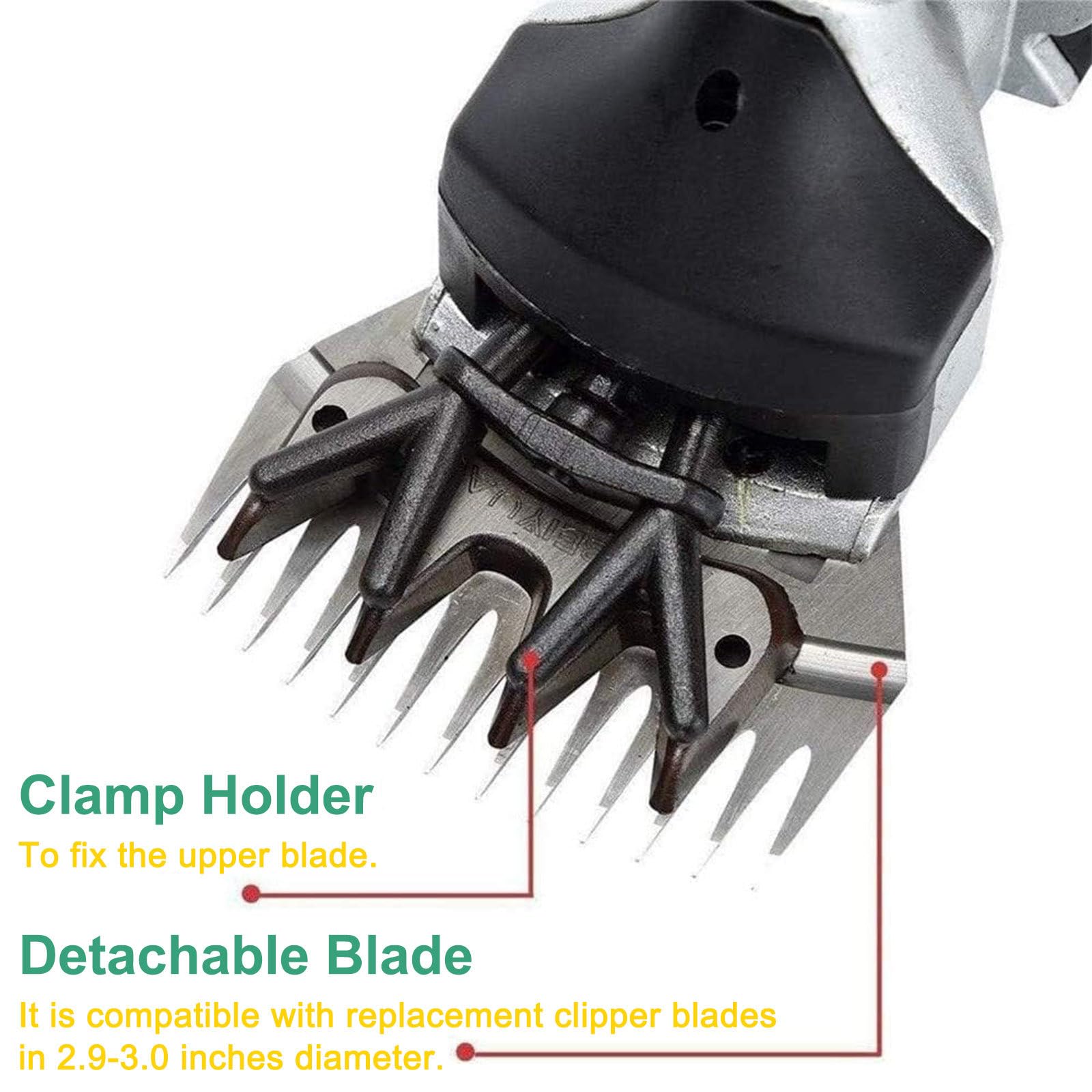 Cortadora de Pelo de Animales de 690 W, cortadora eléctrica para Cabras, ovejas de Alpaca, Kit de cortadora de Aseo para Ganado de Granja, Hoja de 13 Dientes Rectos,220V