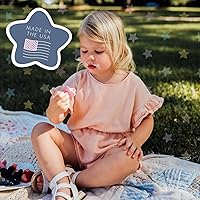 Vista 37 de Elli&Nooli Silicone Baby Utensils Set - 2 Count, Yellow - Star-Shaped Choke Guards for Constructive Eating - Spoon & Fork for Self Feeding