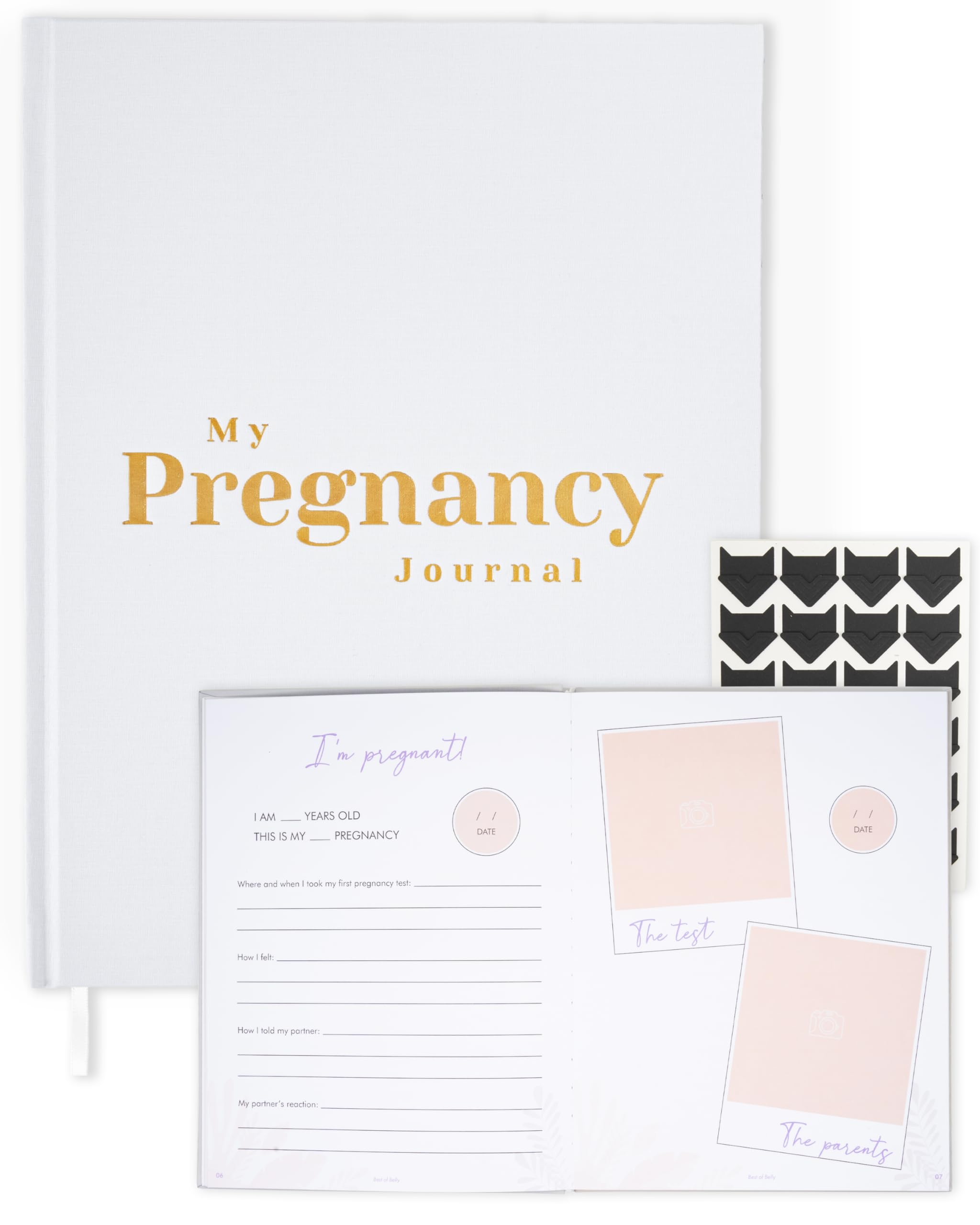 Pregnancy Planner - Pregnancy Journals for First Time Moms - Pregnancy Baby Book w Photo Stickers & Keepsake Box & Beautiful Pregnancy Books - Pregnancy Journal Memory Book Must Have Gifts -130 pages
