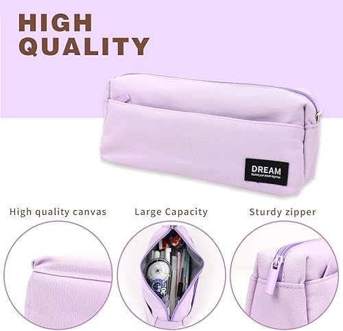 Miniatura 2 de Gaogical Estuche pequeño para lápices, bonito estuche estético para estudiantes, niños, niñas, adolescentes, suministros de papelería de regreso a