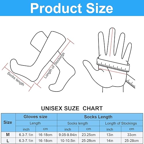 Miniatura 3 de Suhine 2 pares de guantes térmicos para hombres y mujeres, calentadores de pies de mano, guantes recargables alimentados por batería, calcetines de