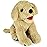 LotFancy Dog Stuffed Animals, 12 inch Cuddly Golden Retriever Stuffed Animals, Sitting Puppy Dog Plush Toy, Birthday Gift for Kids Boys Girls