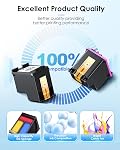 61XL Ink Cartridge Compatible for HP 61 Ink Cartridge Black Colour for HP 61 Printer Ink 61XL Fit for Envy 4500 5530 4501 4502 DeskJet 1000 1010 1050 1510 2050 2510 2540 OfficeJet 2620 4630 Printer