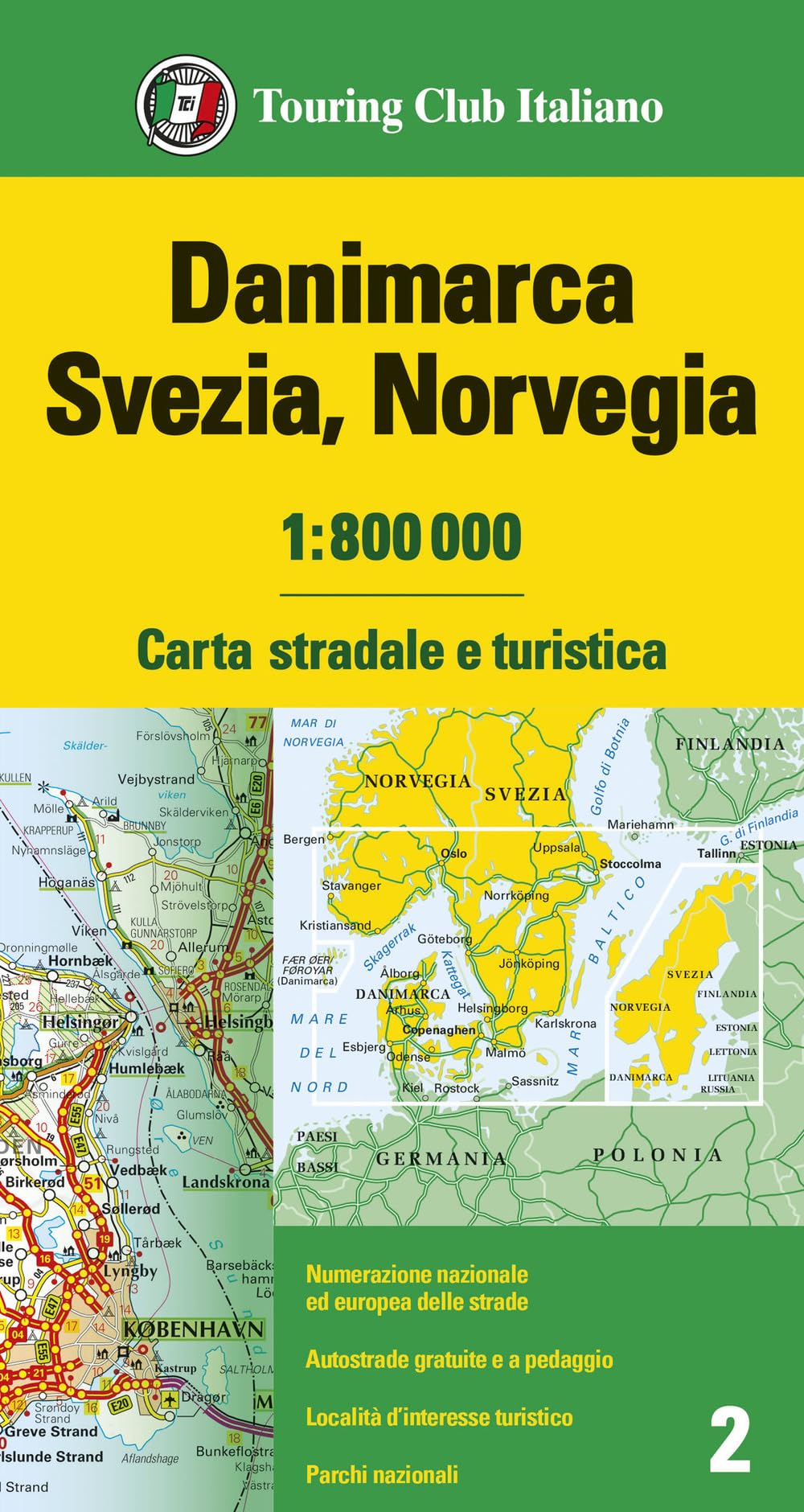 Danimarca, Svezia, Norvegia 1:800.000. Carta Stradale E Turistica - 4
