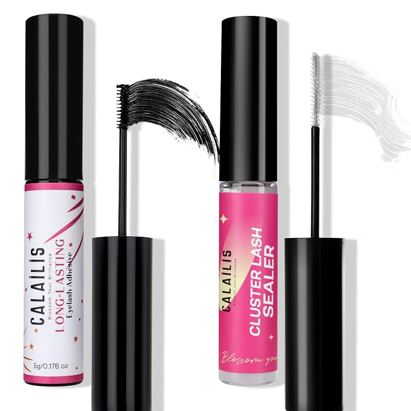 Kit de cola e selante para cílios CALAILIS, líquido, 2 unidades