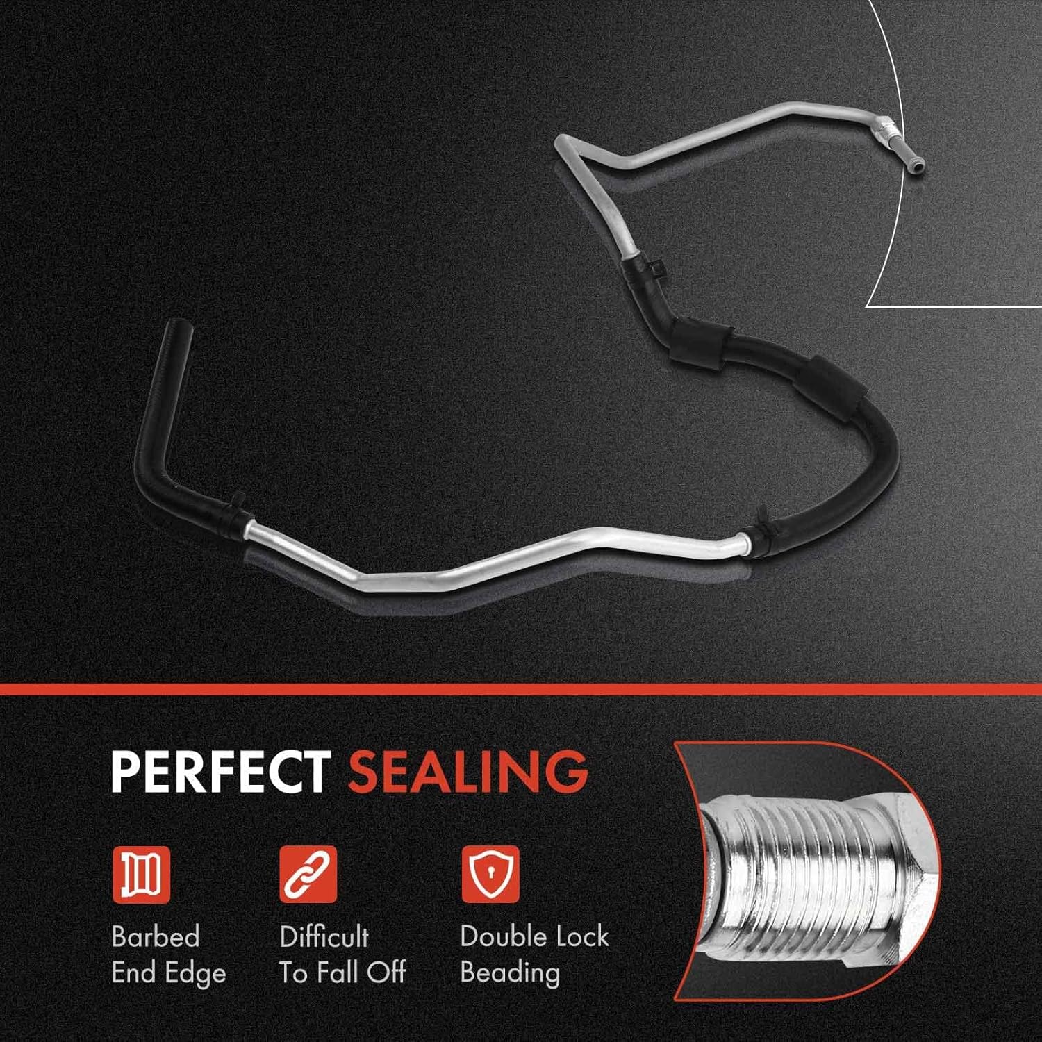 A-Premium Power Steering Return Hose Line Assembly Compatible with Kia Sorento 2003 2004 2005 2006, 3.5L, Gear To Cooler